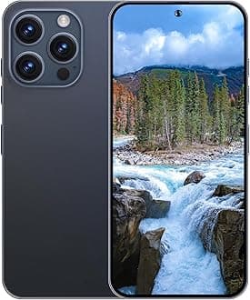 Unlocked Cellphone A14 pro max Smartphone Android 13 Unlocked Phone with 6.8-inch Display/ 24MP+50MP Camera/Dual SIM/6GB+256GB 6800mAh Fingerprint 5G Mobile Phone (Navy Blue)