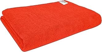 SOFTSPUN Microfiber Hair & Face Care Bath Towel 1 pc 60x120cm Red Ultra Absorbent Super Soft & Comfortable Quick Drying for Men & Women Daily Use for Unisex.