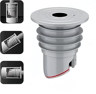 Washing Machine Drain Hose Seal, Anti-Odor Floor Drain Plug Sewer Pipe Seal Ring Sealing Cover, Washing Machine Sealing Plug (1, M(45-50MM))