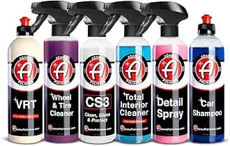 Arsenal Builder Car Cleaning Kit (6 Item) - Our Best Value Car Detailing Kit | Car Shampoo Wash Soap, Wheel & Tire Cleaner, Total Interior Cleaner, Glass Cleaner. Tire Shine CS3