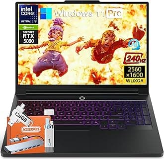 Lenovo Legion Pro 7i Gen 10 Gaming Laptop 2025, GeForce RTX 5080 16GB GDDR7, Intel Ultra 9 275HX 24-Core 5.4GHz, 16" WQXGA OLED 500nits 240Hz, 64 GB DDR5, 8 TB SSD, Wi-Fi 7, Win11 Pro, w/Accessories