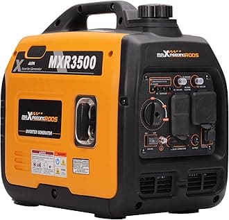 3500 Watt Portable Inverter Generator Gas Powered, EPA Compliant, Compact and Lightweight for Home Backup Power, Outdoor Camping, RV and Trailer