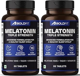 Melatonin 10mg Sleeping Pills with Tagar 250mg and Vitamin B6 Non-Habit Forming Sleep Supplement for Men & Women Melatonin Tablets for Relaxation Sleep Routine & Night-Time Support- 120 Vegetarian Tablets