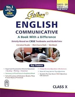 Golden English Communicative: Based on New NCERT for Class-10 Textbooks (For CBSE 2026 Board Exams, includes Objective Type Question Bank)