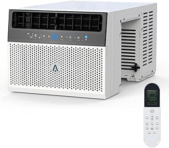8000BTU Window Air Conditioner with Remote and Wifi, U-Shaped, with Washable Filter, Cools up to 370 sq. ft., Washable Filter, Ultra-Quiet Energy-Efficient Cooling,White