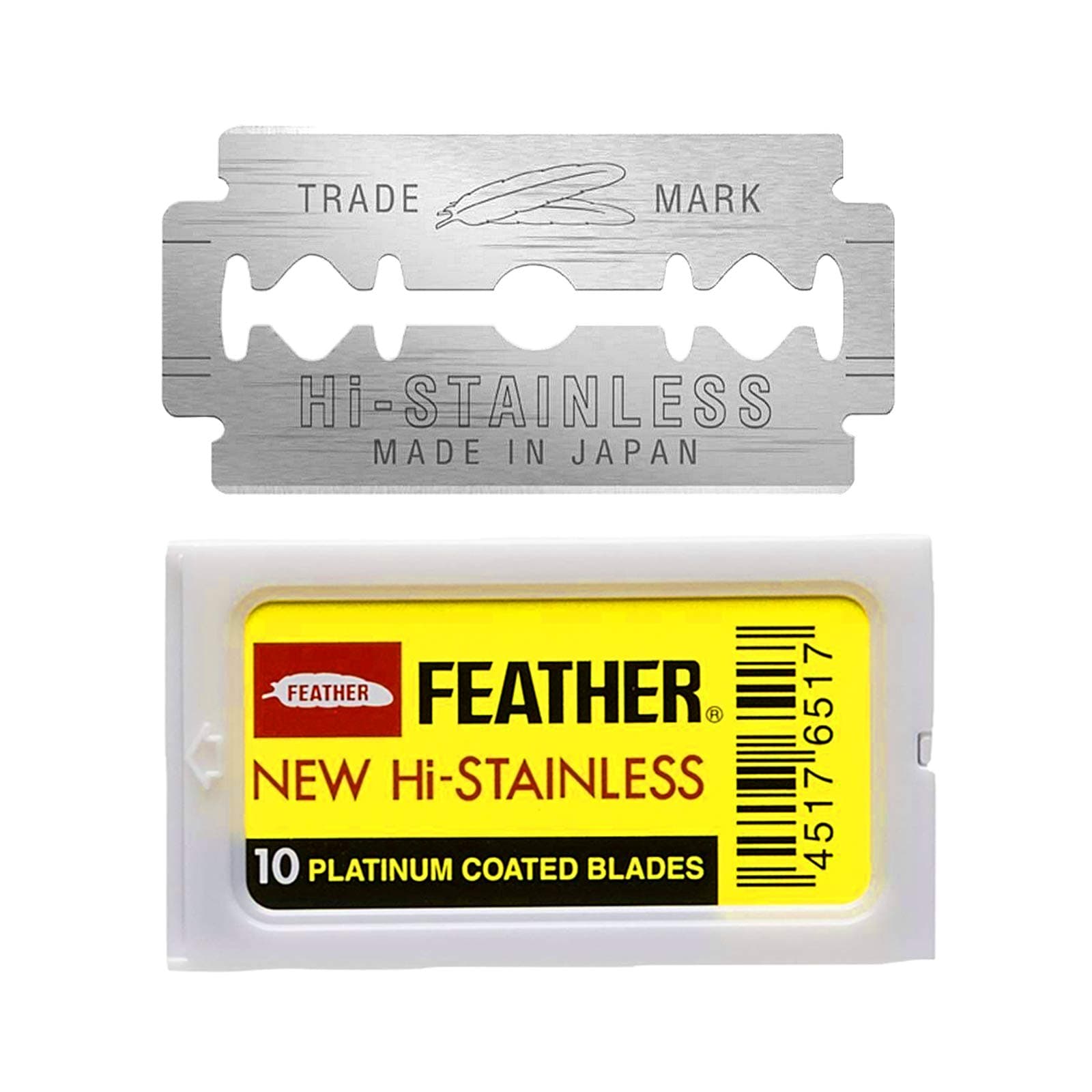10 Razor Blades New Hi-Stainless Double Edge