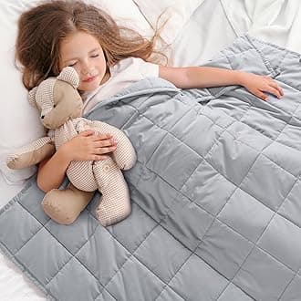 Kivik Weighted Blanket 3 lbs, Small Weighted Blanket 3 Pounds, Mini Heavy Blanket Throw, Breathable Cooling & Warm Blankets, Machine Washable, 36x48 Inches Grey