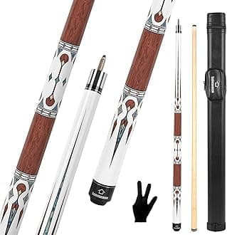 HomeSeason Pool Cue Stick 57" Billiard Cue Sticks Professional Low Deflection Pool Sticks