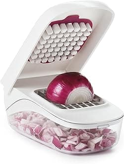 OXO Good Grips Vegetable and Onion Chopper with Easy Pour Opening White