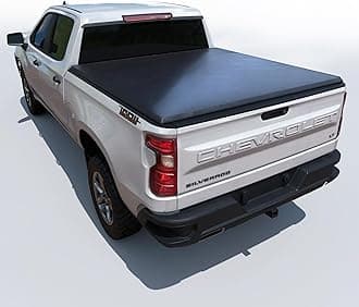 Soft Folding Truck Bed Tonneau Cover |TSTF029|Fits 2019-2025 Chevy Silverado/GMC Sierra 5'10" Bed (69.9")