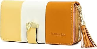 Pomelo BestWomen Wallets RFID Ladies Purses with Multiple Card Slots and Roomy Compartment (Lemon Yellow)
