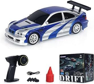 TOUCAN RC HOBBY RC 1/43 Remote Control Drift Racing Race Car Remote Control Drift Car 4WD Mini Toy with Lights
