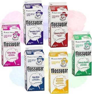 Cotton Candy Sugar Floss-Six Pack 52oz Cartons-Mix & Match-18 Flavor Choices