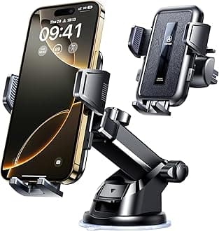 VANMASS 2025 True Upgraded Car Phone Holder, [85+ LBS Strongest Suction] Patent Safety Cell Phone Mount Windshield Dashboard Vent Truck Accessories Stand Cradle for iPhone 16 Pro Max 15 14 13 Android