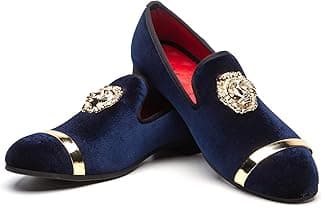 JITAI Men's Classic Faux Leather Loafers Wedding Casual Shoes and Moccasins Loafers for Men