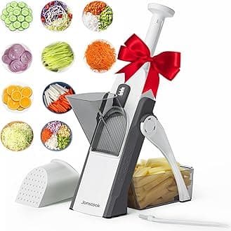 Jonscook Safe Veggie Chopper Vegetable Cutter, French Fry Cutter Onion Chopper Vegetable Slicer Fruit Cutter Dicer, Multifunctional Kitchen Gadgets Mandoline Food Slicer For Meal Prep - Gray