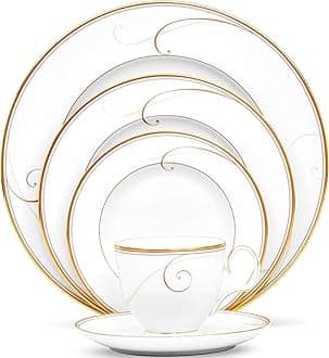 Noritake Golden Wave 5-Piece Place Setting White