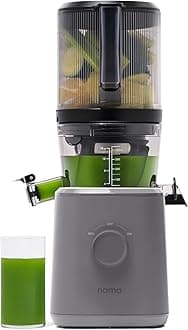 J2 Cold Press Juicer – Self Feeding for Hands-Free Operation with Wide Mouth Hopper for Whole Recipe Loading, Zero Waste Masticating Juicer For More Juice, Less Pulp – Easy Cleanup & Assembly