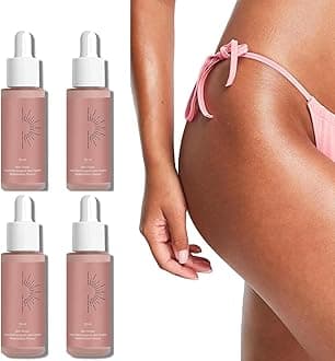 Sunless Tanning Drops To Drink, Drinkable Sunless Tanning Drops, Moisturizing Tanner for Face and Body, Enhancing Your Natural Skin Tone, for All Skin Types (2PC) (4PC)