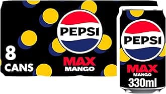 Pepsi Max Mango, 8 x 330ml