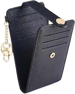 Slim Wallet for Women,RFID Blocking Bifold Credit Card Holder with Zipper Coin Pocket,ID Window,Keychain