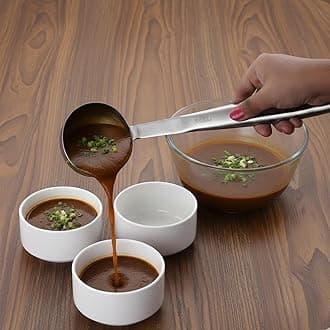 Stainless Steel Ladle With Handle | Doya/Loti Tea Pourer Loti Tea Pourer Canteen Server (Soup Ladle (Small), Set Of 1), 10 Millimeters