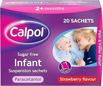 Sugar Free Infant Suspension Sachets Strawberry Flavour 2+ Months, 20 x 5ml