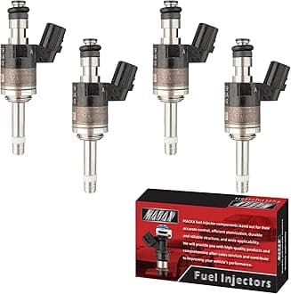 Set of 4 Fuel Injectors FJ1448 160105R1315 Replacement Compatible with Honda Fit 1.5L L4 - Replaces 160105R1305