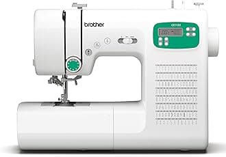 CE1155 Computerized Sewing Machine, 110 Built-in Stitches, LCD Display, 7 Included Feet