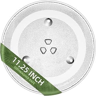 11.25" Microwave Plate Replacement for 3517203500 3517203510 Magic Chef MCO160 Series Compatible with Sharp Microwave Plate R318 R331 Series Frigidaire 5304481353 and 11 1/4 inch Daewoo Glass Plate