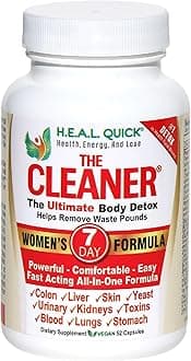 The Cleaner Detox, Powerful 7-Day Complete Internal Cleansing Formula for Women, Support Digestive Health, 52 Vegetarian Capsules