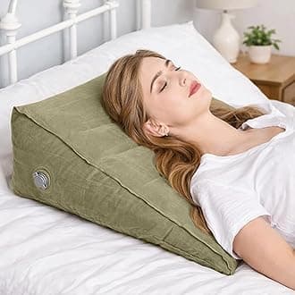 Mediss Inflatable Orthopedic Bed Wedge Pillow - Travel Sleeping Back Rest for Bedridden Disabled Elderly Acid Reflux Patient