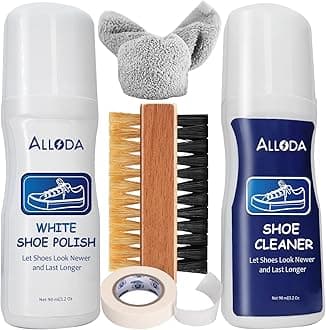 Shoe Cleaner+Shoe Whitener, Sneaker Cleaner, Brush-Shoe Cleaning Kit, (Clear), Clear, Large