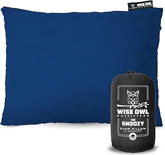 Wise Owl Outfitters Wise Owl Outfitters Camping Pillow Compressible Foam Pillows â‚¬â€œ Use When Sleeping in Car, Plane Travel, Hammock Bed & Camp â‚¬â€œ Adults & Kids - Compact Small & Large Size