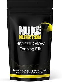 Nuke Nutrition Tanning Tablets x60 - Tanning Tablets Fast Tan Without Sun - Natural Tanning Accelerator Supplement For Your Bronze Glow - Tan Optimizer for a Sunkissed Glow - Lotion & Oil Alternative