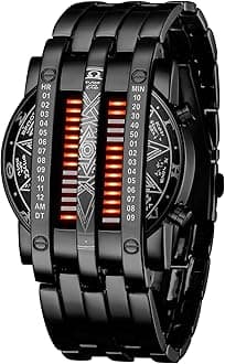 Digital Men's Watch (Black Dial Black Colored Strap)