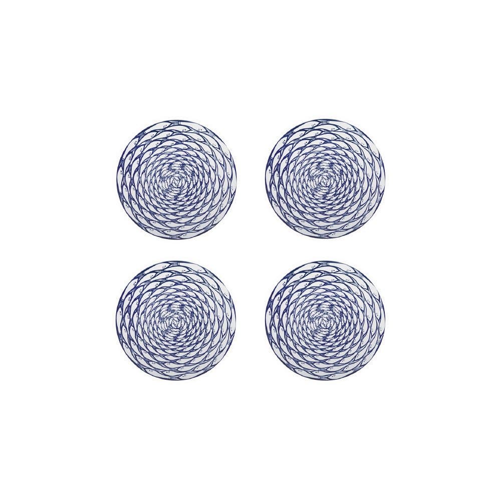 Jersey Pottery Sardine Run Coaster Set