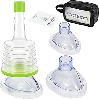 Choking Rescue Device, Portable Airway Suction Device, Anti-Choking Device, Kit Contains 3 Mask Sizes, Lightweight and Easy to Use - Essential Scientific Safety Tool for All Ages.