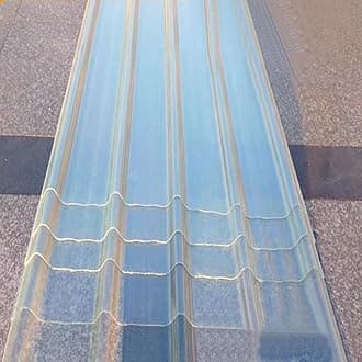 Clear Roofing Panel,2mm Corrugated Roofing Sheets,3/4/5/7/11/13/16 Pcs,Insulating Roofing Cladding Panel,Sun Roofing Tiles Fiberglass Daylighting Panels,Rainproof Carport (35x43in,16 pcs)