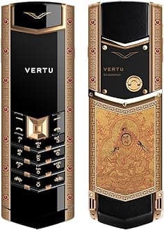 VERTU Signature V Thang-Ka Pure Gold Luxury Business Mobile Phone (Jambhala)