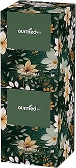 Ourmed Life Disposable Face Towels, Clean Facial Wash Cloth without Lint, Biodegradable Cleansing Dry Wipes, Skincare and Makeup Remover Towels for Sensitive Skin (Unscented, 120 Count, Pack of 1)OEKO-TEX STANDARD 100