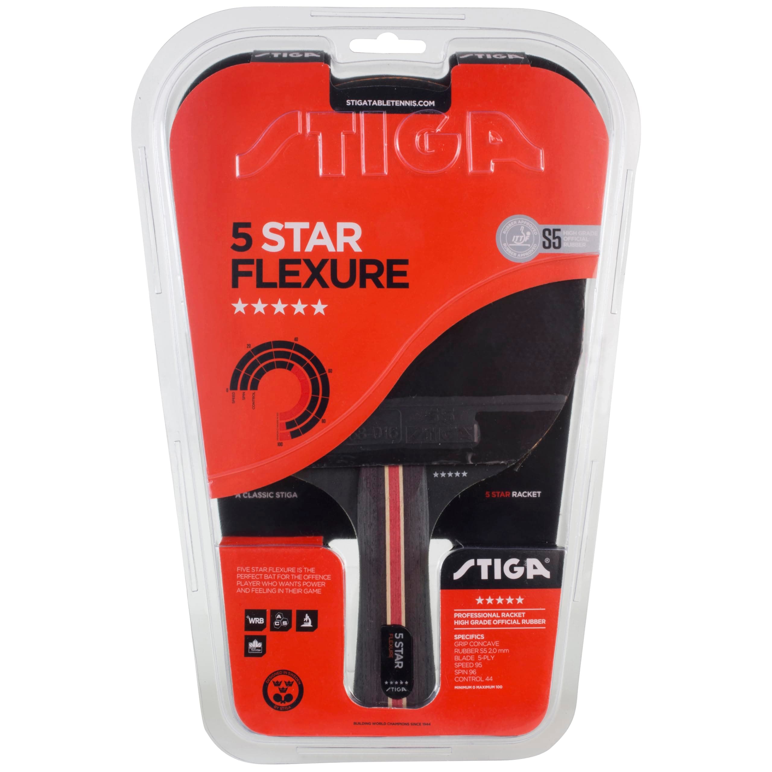 Flexure 5-Star Table Tennis Bat