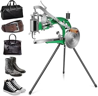 Leather Stitching Machine Cobbler Sewing Machine with Dual Cotton Nylon Line Leather Sewing Machine for Shoes, Bags, Tents and Clothes