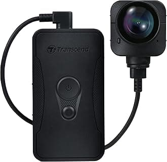 Transcend DrivePro Body 70 64GB Body Camera, IP68 Waterproof 1440P 2K QHD with GPS, Wi-Fi & Bluetooth, Ideal for Law Enforcement & Security TS64GDPB70A