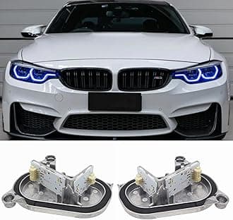 Yellow DRL Modules For 2018-2020 B-MW F80 M3 F32 F82 M4 F36 LCI 425d 430d 430dX 430i 430iX 435dX 440i 440iX Adaptive Headlight, Angel Eye, 63117493229, 63117493230 (Blue)
