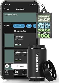 SE Colorimeter, Paint Color Matching Tool, Portable Digital Color Values, Reader, Sensor, Identify Closest Matching Paint and Scanner Device for Painters, Designers