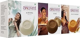 Nourishing Combo | Pack of 3 | 125 Grams Each | Herbal Soaps Aloevera, Ubtan and Haldi chandan for Healing & Youthful Skin