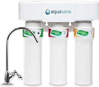 3-Stage Max Flow Claryum Under Sink Water Filter System - Kitchen Counter Claryum Filtration - Filters 99% Of Chlorine - Chrome Faucet - Aq-5300+.56