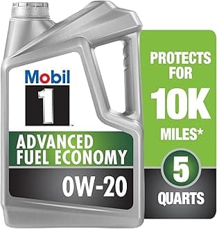 Mobil 1 Advanced Full Synthetic Motor Oil 0W-20 5 U.S. QTS/4.73L.