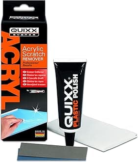 QUIXX 10003 Acrylic Scratch Remover - Removes Scratches From Clear Acrylic and Plexiglas Surfaces On Cars, Motorcycles, Caravans, and Boats